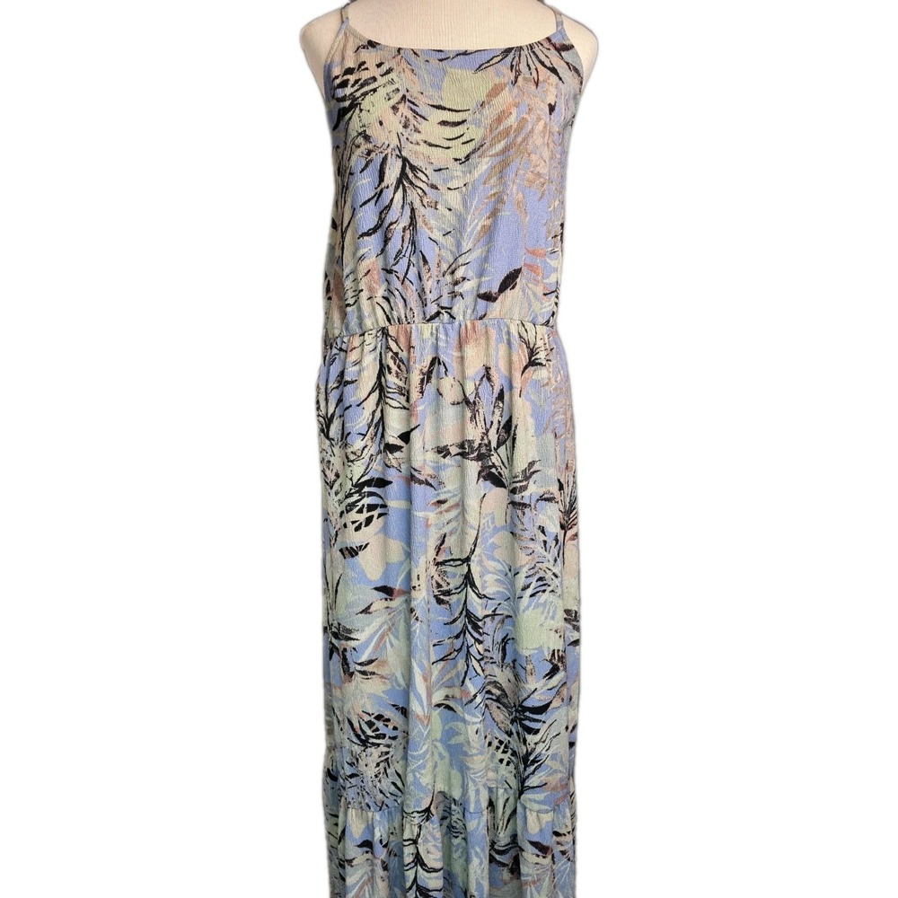 Garcia Women's Bohemian Maxi Dress Small Gauze Spaghetti Strap *Missing Belt